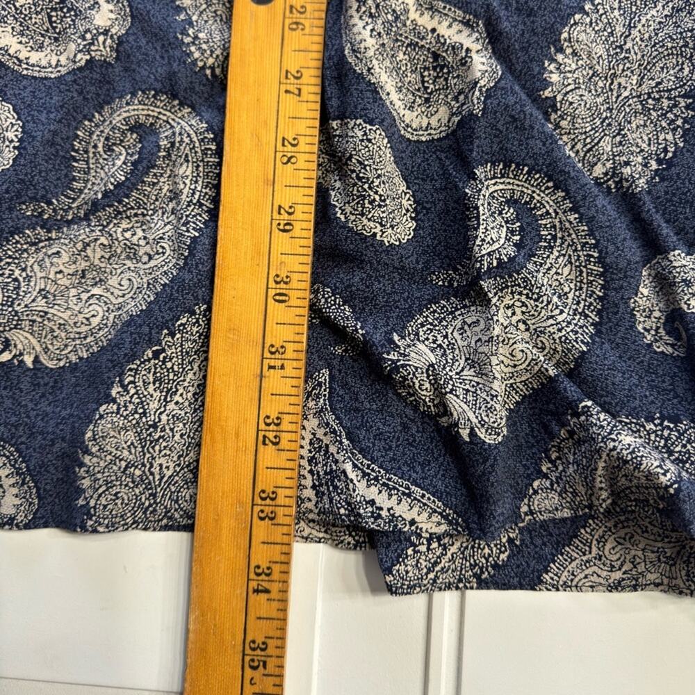 InWear Vintage Womens Size 6 Blue Paisley Maxi Skirt 100% Rayon - Picture 6 of 7